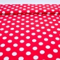 Preview: Noteboom 17219-015 Viskose Punkte rot-weiß Punkteviskose Viscose mit Punktemuster Viskosestoff rot weiße Punkte roter Viskosestoff mit weißen Punkten weich-fließender Viskose nähen selber nähen Blusenstoff nähen macht glücklich