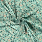 Preview: minzige Viskose Stretch Stretch Viskose mit Blumen Stretch Viskose Blümchen Blumen Viskose elastische Viskose