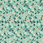 Preview: minzige Viskose Stretch Stretch Viskose mit Blumen Stretch Viskose Blümchen Blumen Viskose elastische Viskose