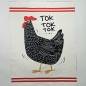 Preview: Panel Hühner Hühnerstoff mit 3 Designs für Kissen - Geschirrtücher - 70 x 160cm