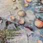 Preview: Gobelin Weichnachtsbäume ca. 47x47 cm mit goldenem Schimmer