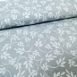 Preview: Stoff mit Ranken Ornamenten grau grauer Mittelalterstoff  Miederstoff grauer Dekostoff mit Ranken Blumen Raso Impero Rankenstoff Blumenstoff