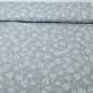 Preview: Stoff mit Ranken Ornamenten grau grauer Mittelalterstoff  Miederstoff grauer Dekostoff mit Ranken Blumen Raso Impero Rankenstoff Blumenstoff