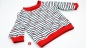 Preview: 0810 -Babybüx Anchor Red Babyhose mit Ankern Sommerhose mit Ankern  Babyhöschen Babypumphose Baby Büx Jersey Baby Set Stoffset Materialset Stoffset Stoffpakete  Baumwollsets Nähsets Materialset DIY Babyhose Anchor Red rote Anker auf Streifen Streifenjerse