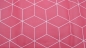 Preview: The Cube Kubus-Design, Bordeaux, bordeauxfarben, beschichtete Baumwolle, mint, beschichteter Stoff, Rautenmotiv, Würfel, geometrisches Motiv, Geo-Design, curry, ocker, senf, bordeaux