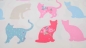 Preview: 1048-Clarks Felix Clarke &  Clarke Felix exclusive design cats Felix  Stoff mit Katzen  Dekostoff Katze  Half Panama