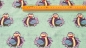 Preview: French Terry mit Dino French Terry Summersweat mit Dinobaby Sommersweatnker  Dinosaurierbaby Baby Dino Stoff für Kleidung