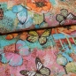 Preview: 1618-Gobi Aquamarina Gobelin Schmetterling Mohn Gobelin Schmetterling Mohn Gobelinkissen Blumen Schmetterlinge Mohnblüten  Gobelin