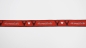 Preview: Heimatliebe rot Webband rotgrundig rotes Weband  mit Heimat, Hirsch und Herz Herzwebband Schwarzwald Design Zierband mit Heimatliebe Band mit Herzen Trachtenband - Trachtenborte Schwarzwald rotes  Webband mit Hirsch und Herz Heimat rot