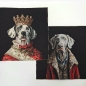 Preview: Panel Set Hunde Nähset für Kissen und Taschen Gobelinstoff 47x47cm Panele mit Hunden