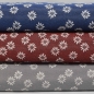 Preview: Landhausstil grauer Edelweiß Stoff mit Edelweiss grauer Jacquard Jacquardstoff im Landhaus Landhausstoff mit grauen Edelweiß grau