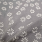 Preview: Landhausstil Edelweiß Stoff mit Edelweiss rot roter Jacquard Jacquardstoff im Landhaus Landhausstoff mit Edelweiß rot dunkelrot