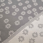 Preview: Landhausstil Edelweiß Stoff mit Edelweiss rot roter Jacquard Jacquardstoff im Landhaus Landhausstoff mit Edelweiß rot dunkelrot