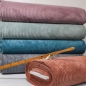 Preview: Breitcord Grau Mega Breitkord Washed Corduroy grau Genuacord Lincoln Cord Cordstoff grauer Kord Kordstoff grau