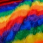 Preview: Rainbow Regenbogen Plüsch Regenbogen Farben Streifen Rainbow Plüsch Regenbogen Plüsch Kurzhaarfellimitat Plüsch Plüschstoff Rainbow Plüschstoff Regenbogen Kunstfell Fellstoff Kunstfell Plüsch