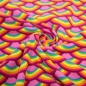 Preview: rosa Rainbows pink Regenbogen Regenbögen Rainbow rainbow Regenbogenersey rosa pink Regenbogen Regenbogen Kinderjersey Jerseyn Kinderjersey Regenbogenfarben pinker Jersey für Babys Jerseystoff Baumwolljersey Regenbogen