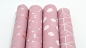 Preview: Rolls Set Pastell beschichtete Stoffe im Set Stoffset Punkte-Design, beschichtete Baumwolle in Pastell,  rosa, rose, rosee beschichteter Stoff, mint, grau beschichteter Stoff mit Punkten, PVC, Beschichtung, Tupfenmotiv, Pusterblume beschichtet, Mini-Cube