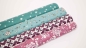 Preview: beschichtete Baumwolle Kreise beschichteter Stoff lila violette mint beschichteter Stoff Polyurethan Josette