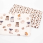 Preview: Stoffset Dogs Stoffset mit Hunden und Pfoten Stoff Hunde Hundestoff Pfotenstoff Tatzen Hundepfoten Hund Hunde Tazten Pfoten Baumwollsets Nähsets Materialset Kombistoff  Baumwolle