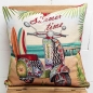 Preview: 1358-Nähset Summer Orange Set Panel Gobelin Panel mit Roller Hippy Make Love not War Kissen DIY Kissennähset Nähset für Kissen  Set Kissenpanel Kissen Panel Gobelin