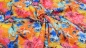 Preview: Noteboom 15225-037 Blumen Voile orange Voile mit Blüten in mint Blumenkrepp Kreppstoff abstrakt mit Blumen Polyesterkrepp Polyester Krepp orange nähen selber nähen Blusenstoff nähen macht glücklich Miss Doodle Schnittmuster sewing pattern