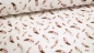 Preview: Mini Waffel Jersey Waffeljersey Waffelstoff Waffelpiket Piquet Mini Waffel mit Feder Federn Feathers Miniwaffelstoff für Babys Babykleidung Waffelpiket Babynestchen Snoozy Fabrics   Feder Federn Feathers