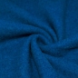 Preview: blauer Walkstoff in Blau Schurwolle Walk aus 100 % Schurwolle blau Winterstoff winterliche Kleidung strapazierfähig Walkloden blauer Walk für Babybekleidung für den Winter Babyoverall Kinderoverall  aus Walk blauer Walkloden Wollwalk in Blau