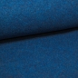 Preview: blauer Walkstoff in Blau Schurwolle Walk aus 100 % Schurwolle blau Winterstoff winterliche Kleidung strapazierfähig Walkloden blauer Walk für Babybekleidung für den Winter Babyoverall Kinderoverall  aus Walk blauer Walkloden Wollwalk in Blau