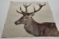Preview: Gobelin Hirsch Gobeline Panel mit Hirsch Hirschsilhouette Hirschbüste für Kissen Tapisserie Wandpanel Wandbehang  Panel Gobelin Landhaus modern Landhausstil