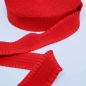 Preview: roter Ziergummi breit 10 cm breiter Gummi rot  Ziergummi Rüschengummi roter Rüschen elastischer Gürtelgummi rot Ziergummi gerafft gesmokt gerüschter Gummi gerafft  Ziergummi breit Gummi rot