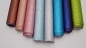 Preview: Glitzer-Kunstleder, Kunstleder, Glitter, Gitzeroptik, perlmutt, rosa, bronze, dunkelblau, hellblau, lachs, Stoff für Geldbeutel, Kosmetiktäschchenstoff