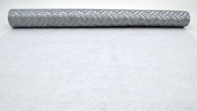 Preview: Polster-Kunstleder, Kunstleder, Gitter, Gitteroptik, silber