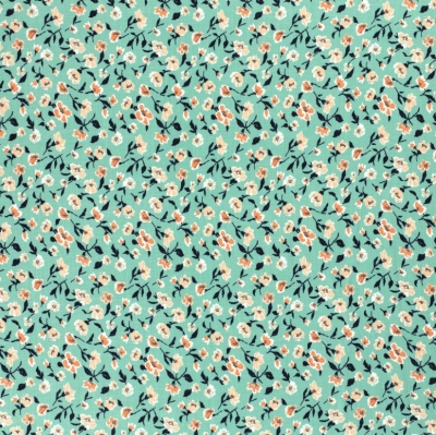 minzige Viskose Stretch Stretch Viskose mit Blumen Stretch Viskose Blümchen Blumen Viskose elastische Viskose