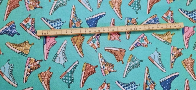 Preview: Swimming Pool Schwimmerin Badeanzug Bikini Schwimmbad schwimmen Pool beschichtet Baumwollstoff Baumwolle versiegelt beschichteter Sommer Baden Baumwollstoff beschichtet