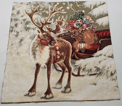 Rudolf Rudolph the rednosed reindeer Elch Rentier Rudolf Winterpanel für Kinder Kinderpanel Tischset placemat Platzuntersetzer mit Rudolf Gobelin Pane Weihnachten xmas Weihnacht