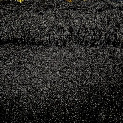 Webpelz schwarz Kunstfell Langhaar Fell schwarz schwarzes Kunstfell schwarz Floor 4-5cm
