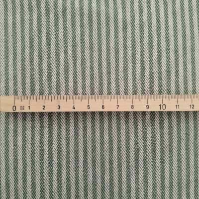 Preview: Dekostoff mit Fischgrat gestreifter Stoff robuster & strapazierfähiger Stoff