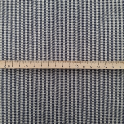 Preview: Dekostoff mit Fischgrat gestreifter Stoff robuster & strapazierfähiger Stoff