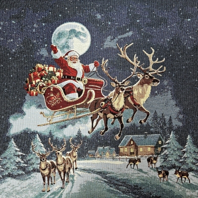 Gobelin Panel Weihnachtsnacht mit Schimmernden Akzenten Kissenpanele ca 47x47cm