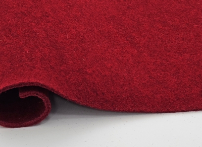 Tweed 192 kirschrot dunkelroter Wollfilz 3mm stark in einem dunkleren rot - Meterware