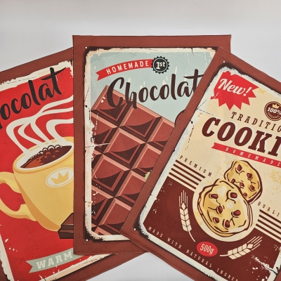 Geschirrtuchset 3 Motive zum selbernähen Motiv Chocolate - Schokolade