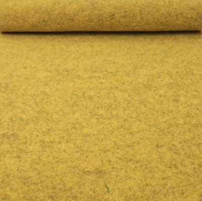 Tweed 034 zitronengelb gelber Wollfilz 3mm stark in gelb Rolls 50x100cm