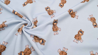 0922-Bobby Bear Allover by emmapünktchen French Terry Bobby Bear Teddy Bären Teddy Bär Teddy Bear French Terry