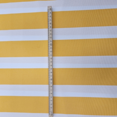 Preview: Markisenstoff gelb - weiß Markisenstoff Meterware Outdoorstoff Blockstreifen gelb-weiß Markisenstoff  Stoff für draussen - Outdoorstoff - wasserdichter Stoff - Polsterstoff - Möbelbezugsstoff - Dekostoff
