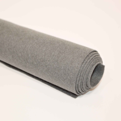 0113-64 mausgrau RO grau mausgrauer Filz Rolls Wollfilz mausgrau Schurwollfilz grauer Flecklefilz grauer Filz aus Schurwolle Filz aus Wolle Häsfilz  Puppenfilz Bastelfilz grau