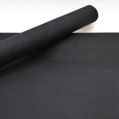 Canwax Canvax Black Schwarzer Canvas Waxed Oilskin schwarz  Uni Segeltuch Canvas gewachst Stoff für Rucksäcke oilskin für Taschen schwarz