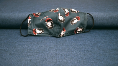 0663 - Infinity Grau Maskenstoff unifarben bordeaux dunkelblau grau petrol Eigendesign  Deco-Line made by Deco-Line Eigenproduktion Inifinity-Line design antibakterieller Maskenstoff Infinity Line Eigenproduktion Maske in petrol Maskenstoff in bordeau