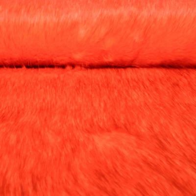 Kunstfell1669-Futro Orange Green neon orange Fellimitat weiches Fell Kunstfell orange neon Fell Imitat  Langhaarfell  neon neonoranges Langhaarfell oranges Flor Kunstfell Neonoranges Fell Langhaarfell Monsterfell Fell für Fasching Mützenfell Mantelfell