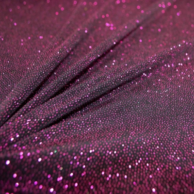 1355-Glitzer Stretch pink Bodystoff Neon Pink Glitzer Stretch Pink  Body Neon pink Stretchstoff bi-elastisch Bodystoff Showtanz Fastnachtsstoff pink  Neon Tanzsport Showtanz