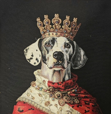 Preview: Panel Set Hunde Nähset für Kissen und Taschen Gobelinstoff 47x47cm Panele mit Hunden